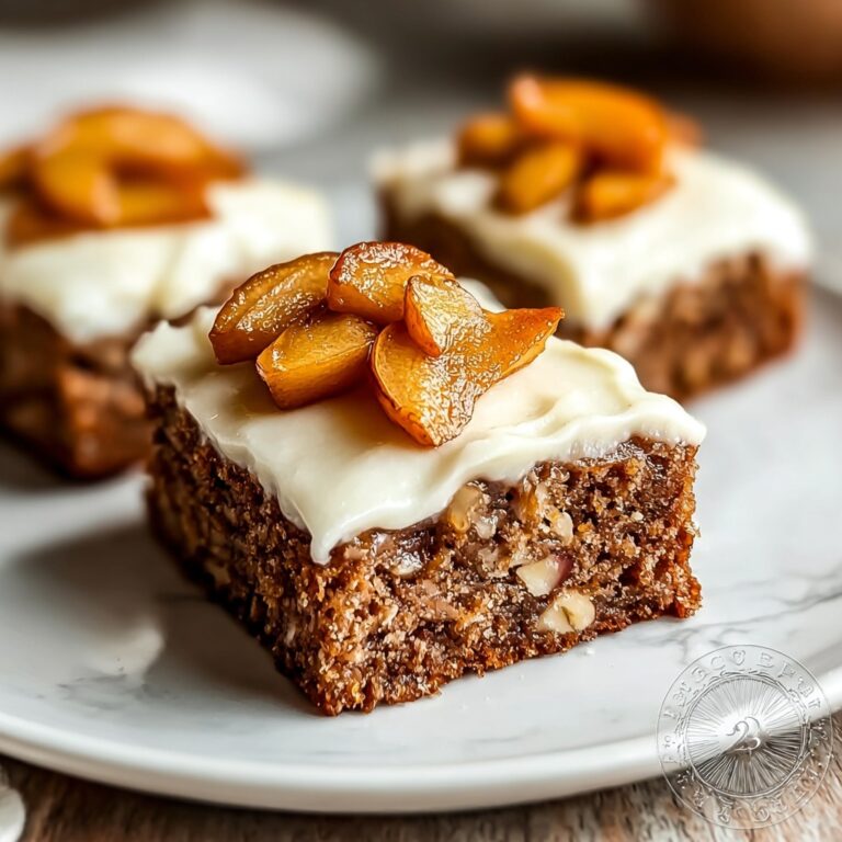 Cinnamon Blondies with Caramelized Apples and Cream Cheese Frosting Recipe