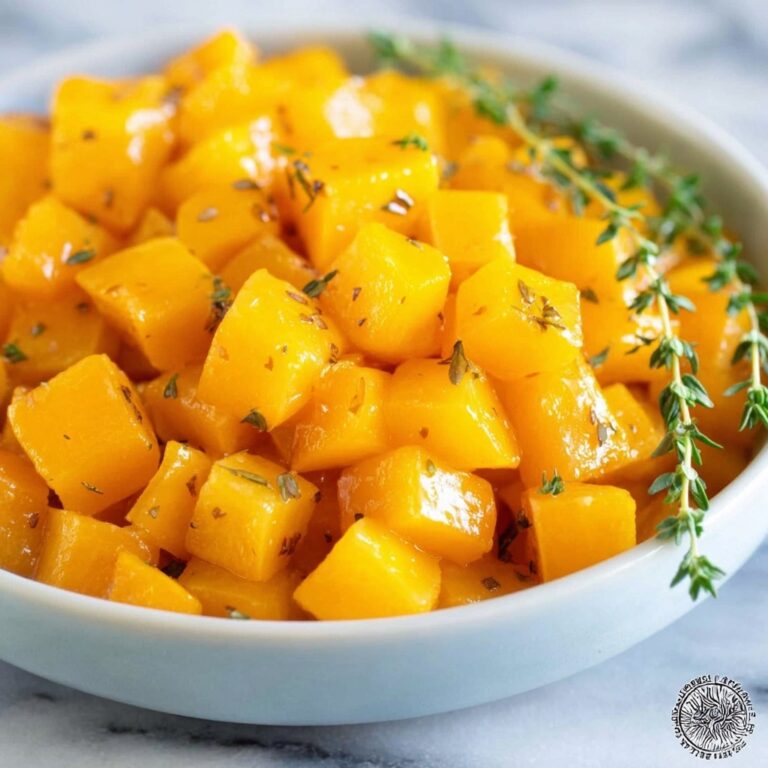 Roasted Butternut Squash Cubes with Maple and Thyme Recipe