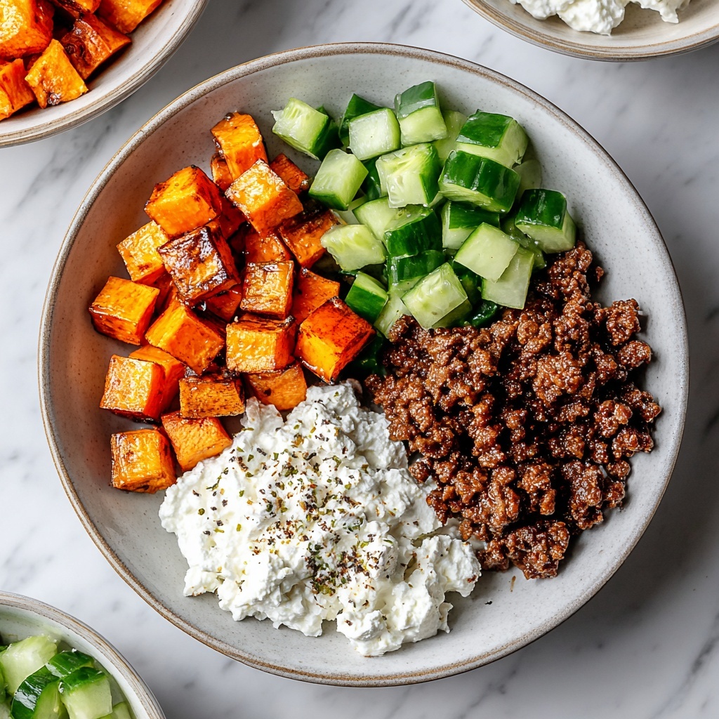 Hot Honey Sweet Potato Beef Bowl Recipe - Recipe Image