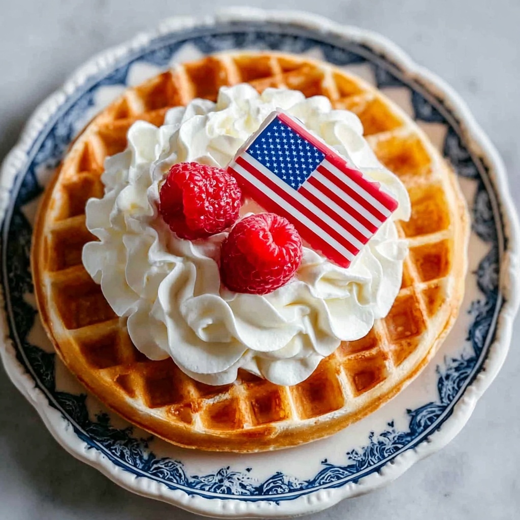 Patriotic Flag Waffles Recipe - Recipe Image