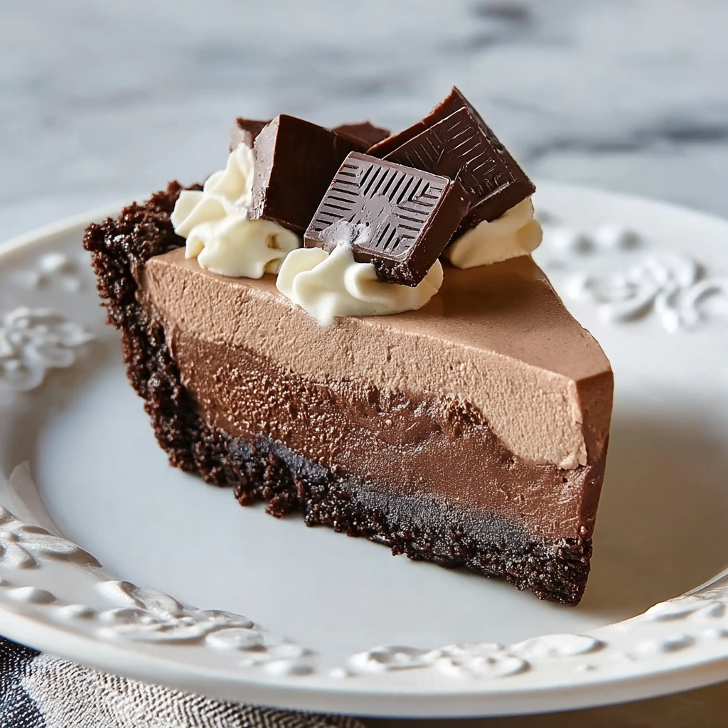 Frozen Chocolate Pie Recipe - Recipe Image