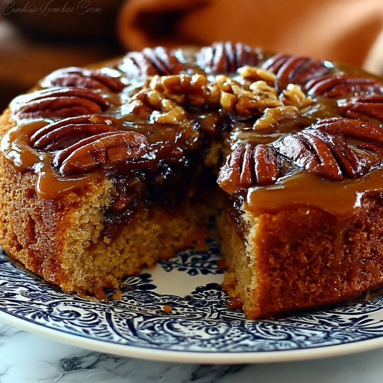 Indulgent Pecan Upside Down Cake for Pure Comfort Bliss Recipe