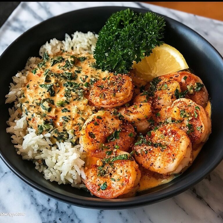 Garlic Butter Shrimp Bowl with Herb Rice Recipe