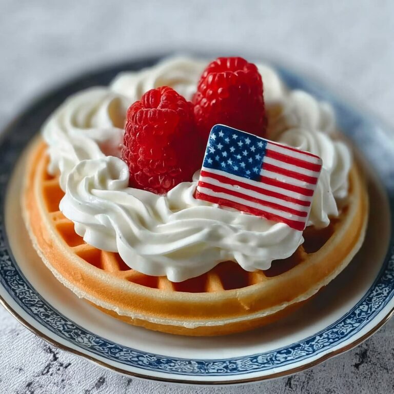 Patriotic Flag Waffles Recipe