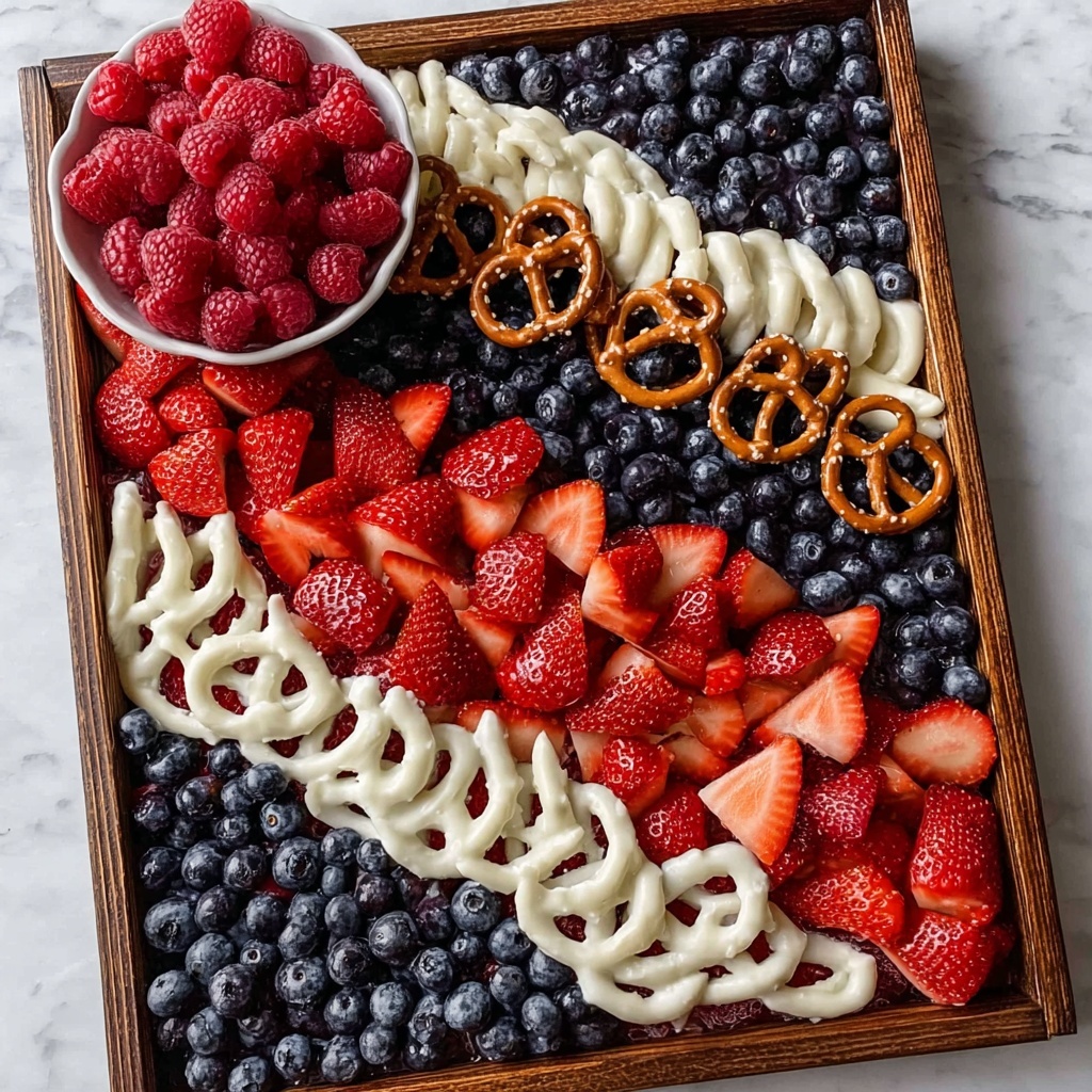 Flag Fruit Tray Recipe - Recipe Image