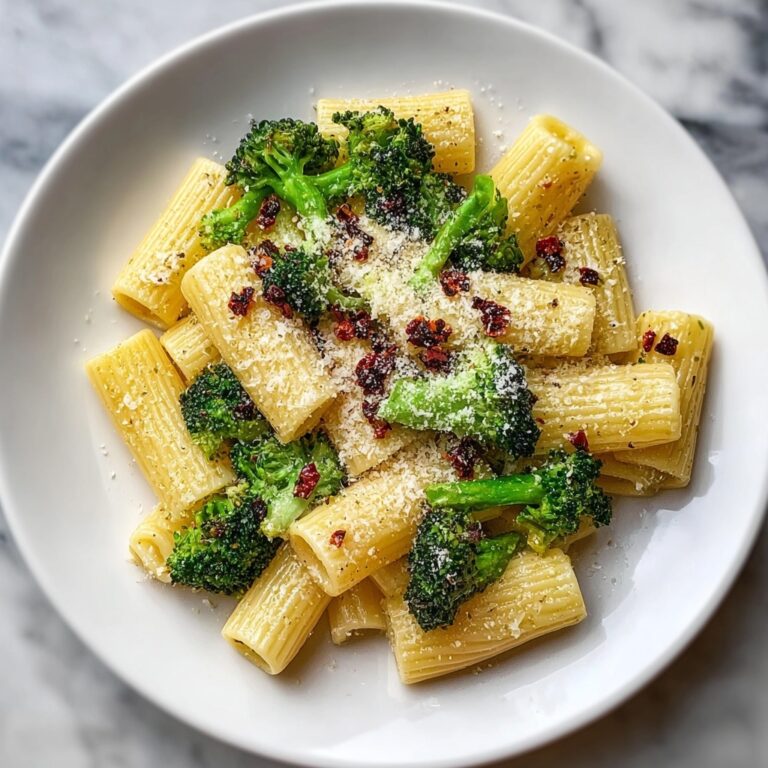 Skillet Ricotta Pasta with Roasted Broccoli Recipe