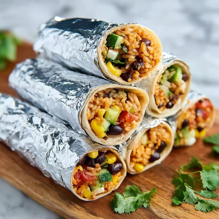 Vegan Bean and Rice Burritos with Guacamole and Salsa Recipe