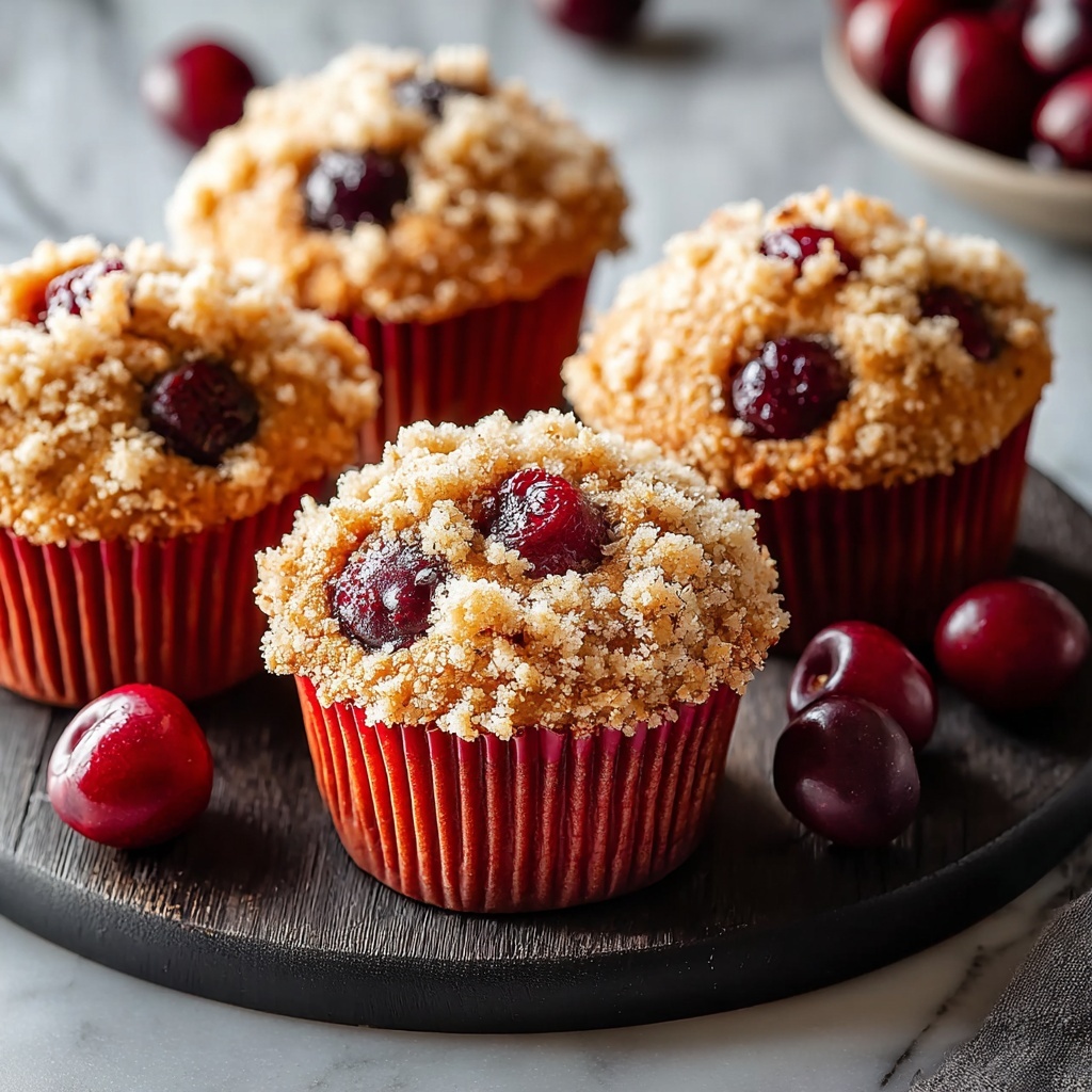 Cherry Cobbler Muffins Recipe - Recipe Image