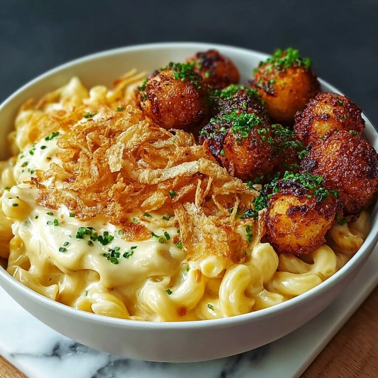 Juicy Garlic Butter Chicken Bites & Cajun Alfredo Mac Delight Recipe