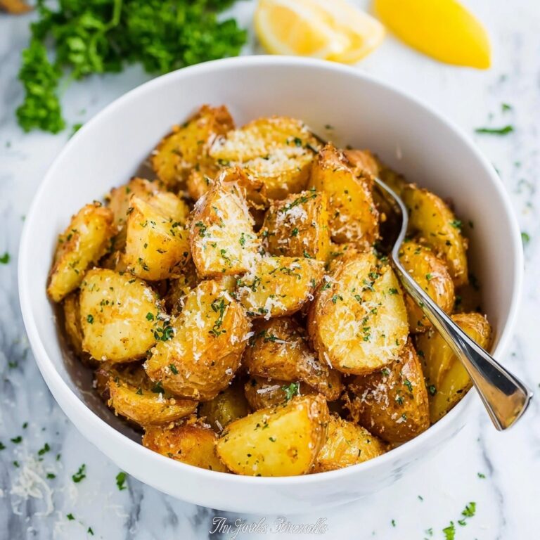 Roasted Yukon Gold Potatoes with Lemon, Parmesan, and Herbs Recipe