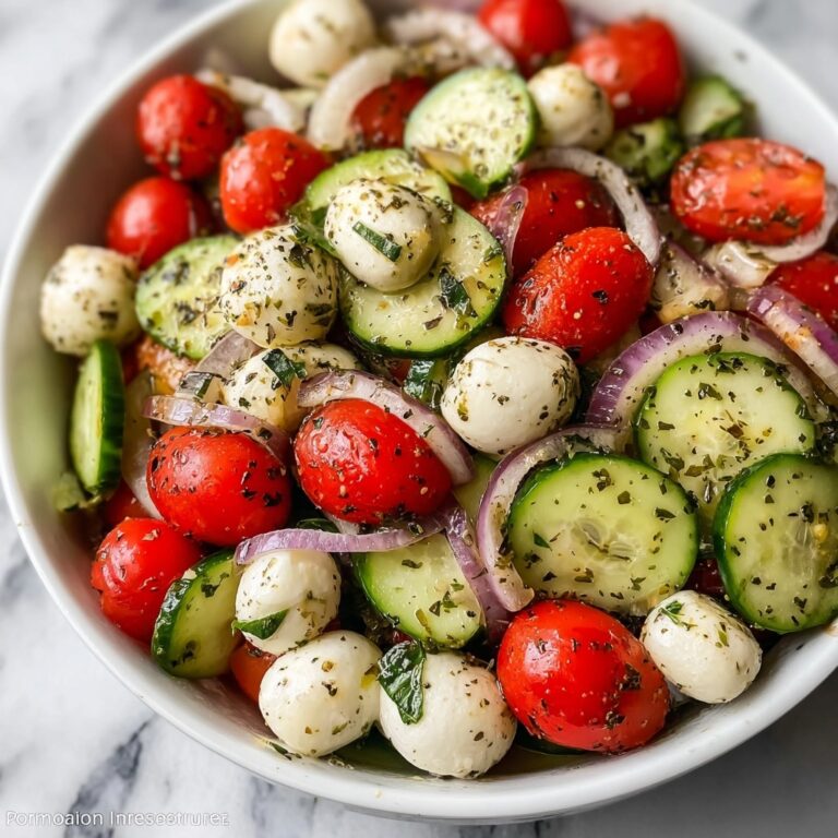 Fresh Cucumber Caprese Salad Recipe