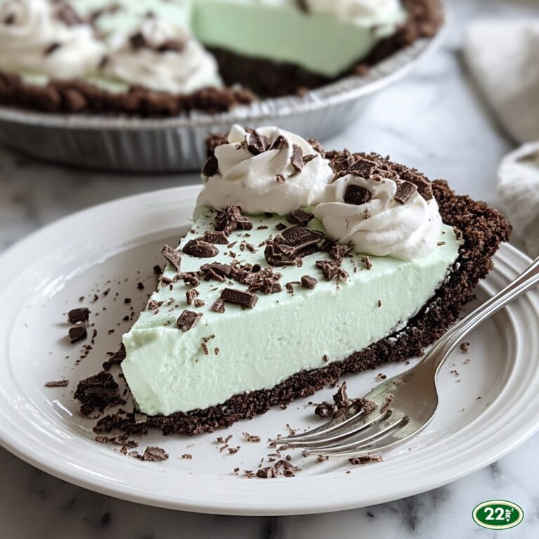 St. Patrick’s Day Grasshopper Pie Recipe