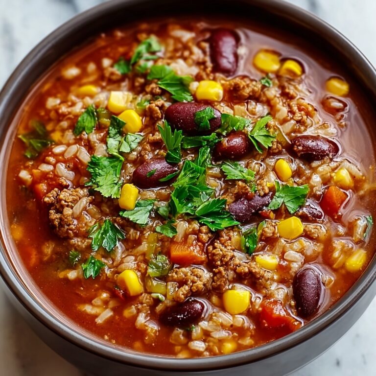 Mexican Beef and Rice Soup Recipe