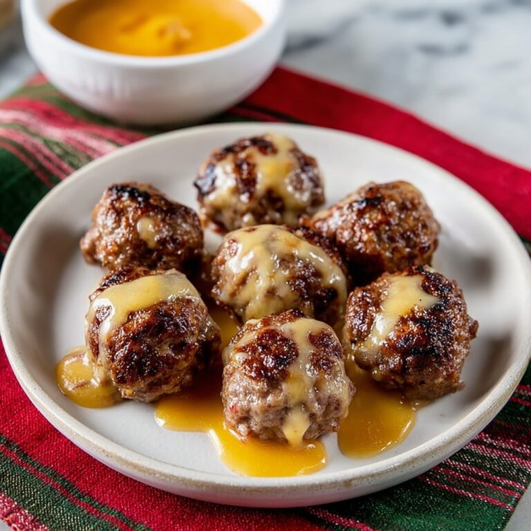 Turkey Bacon Cheeseburger Meatballs Recipe