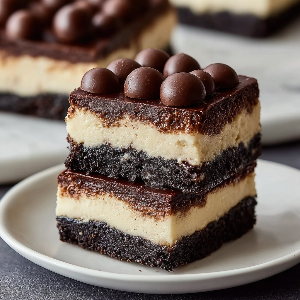 Brownie Cheesecake Bars Recipe - Recipe Image