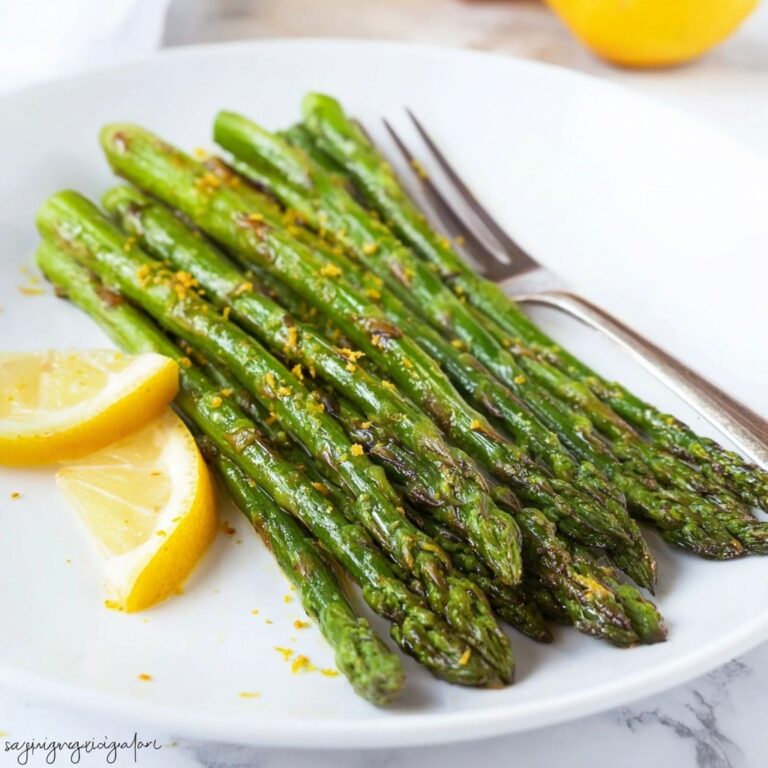 Roasted Asparagus with Garlic, Lemon, and Olive Oil Recipe
