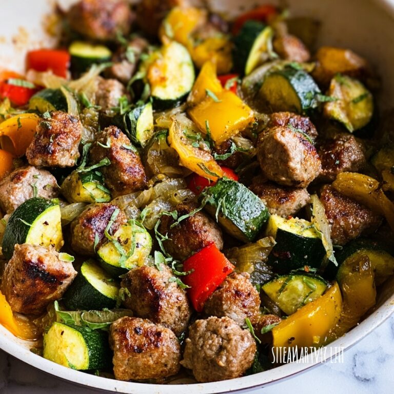 Skillet Sausage and Zucchini Recipe