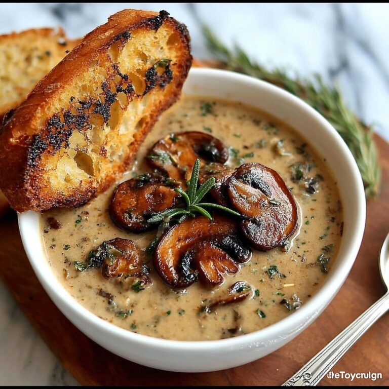 Best Mushroom Soup with Fresh Cremini Mushrooms Recipe